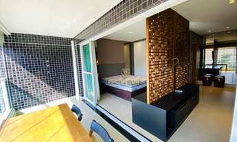 Imagem 4: Apartamento 100% mobiliado com 1 dormitório, sala 2 ambs., varanda, 2 vagas, para alugar