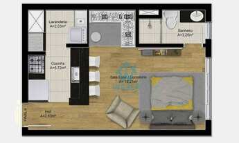 Imagem: Apartamento com 1 dormitório à venda