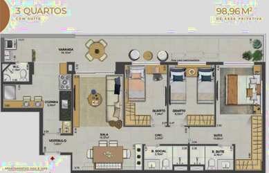 Imagem: Apartamento com 3 dormitórios à venda