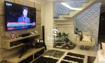 Imagem 2: Sobrado com 3 dormitórios à venda, 240 m² por R$ 851.000,00 - Parque Novo Oratório - Santo