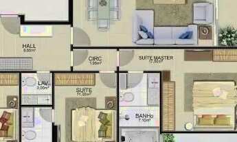 Imagem 13: Lançamento, Apartamento à Venda com 4 Suítes na Praia da Bacutia Guarapari-ES