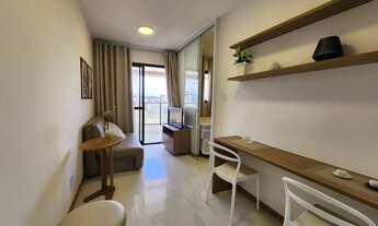 Imagem 2: Studio Mobiliado Distribuído Em 34M², Varanda E Vagas Rotativas. 7VBBEH