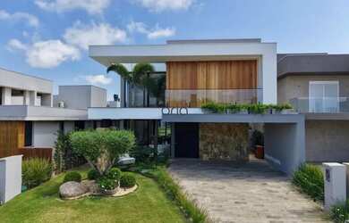 Imagem 2: Casa decorada beira lago c/ piscina e 05 suítes à venda - Condomínio Capão Ilhas Resort RE