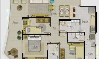 Imagem 5: Lançamento Lago di Garda - 79,33 m² 3/4 sendo 2 suítes R$562.800,00