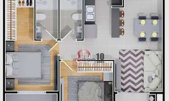 Imagem: Apartamento com 2 dormitórios à venda