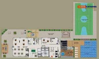 Imagem 2: Apartamento 02 suítes + 01 master com churrasqueira no Centro de Balneário Camboriú/SC