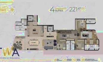 Imagem 1: Apartamento com 4 dormitórios à venda, 221 m² por R$ 4.406.340,00 - Lourdes - Belo Horizon