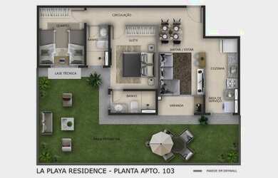 Imagem 5: Apartamento para venda tem 52 metros quadrados com 2 quartos em Ponta Negra - Natal - RN