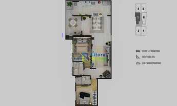 Imagem 6: Apartamento com 2 dormitórios à venda, 77 m² por R$ 509.000,00 - Canto do Forte - Praia Gr