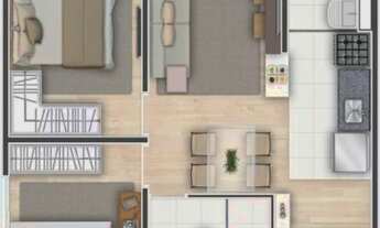 Imagem: Apartamento para venda tem 38 metros quadrados