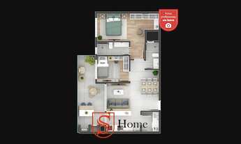 Imagem 2: Apartamento 2 quartos e 1 vaga à venda nas Mercês em Curitiba