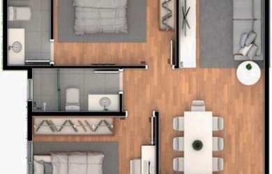 Imagem 6: APARTAMENTO com 2 dormitórios à venda por R$ 282.000,00 no bairro Santa Cândida - CURITIBA