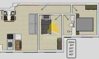 Imagem 5: Apartamento com 2 dormitórios à venda, 46 m² por R$ 209.000,00 - Barnabé - Gravataí/RS