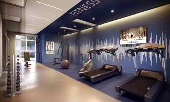 Imagem 4: Apartamento de 1 quarto com sacada e lazer completo ao lado do metrô Brooklin