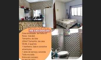 Imagem: Casa localizada na Cidade de Marabá