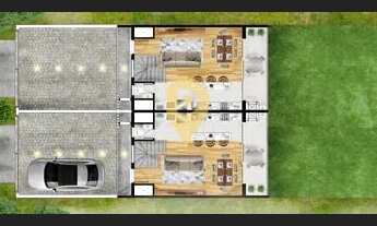 Imagem 3: Deck Imóveis vende excelente residência, 2 pavimentos, 2 suítes e com amplo terreno nos fu