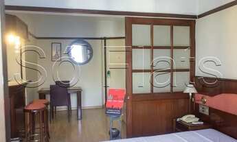 Imagem 3: Flat na região central de SP com 32m² contendo 1 dorm e 1 vaga de garagem disponível para