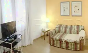 Imagem 4: Flat mobiliado reformado, com 1 dormitório em andar alto no Jardim Paulista