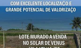 Imagem: Lote murado à venda no Solar de Vênus
