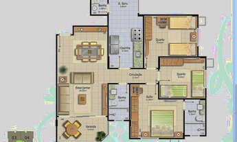 Imagem 2: Apt Flamboyant - 2 vagas - Lazer Completo