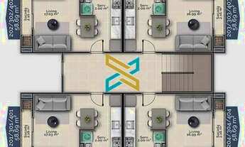 Imagem 5: Apartamento para venda com 58 metros quadrados com 2 quartos em Santa Luzia - Tijucas - SC