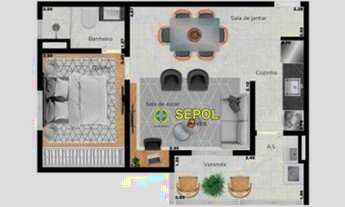 Imagem 6: Apartamento com 2 dormitórios à venda, 50 m² por R$ 344.000,00 - Chácara Belenzinho - São