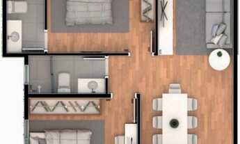 Imagem 6: APARTAMENTO com 3 dormitórios à venda por R$ 365.000,00 no bairro Santa Cândida - CURITIBA