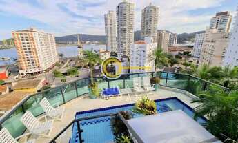 Imagem 2: Cobertura com 4 dormitórios à venda, 493 m² por R$ 4.470.000,00 - Ponta da Praia - Santos