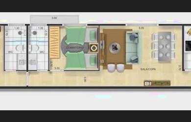 Imagem 3: Apartamento com 2 dormitórios à venda, 71 m² por R$ 295.000,00 - Santa Cruz do José Jacque