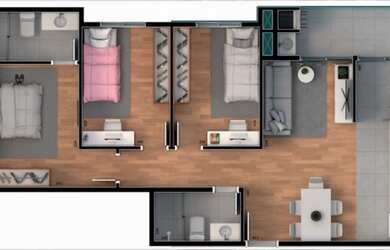 Imagem 5: APARTAMENTO com 3 dormitórios à venda por R$ 365.000,00 no bairro Santa Cândida - CURITIBA