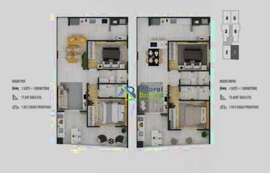 Imagem 4: Apartamento com 2 dormitórios à venda, 82 m² por R$ 482.000,00 - Canto do Forte - Praia Gr