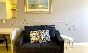 Imagem 4: Flat reformado com quarto, sala, cozinha e banheiro, 41m² com varanda em Moema. Sem burocr