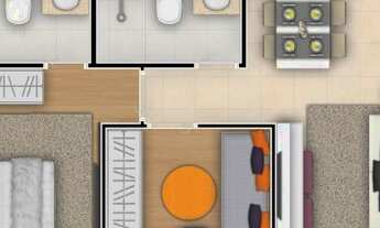 Imagem 7: Apartamento 59m² 2 dormitórios sendo 1 suíte e Lazer completo R$ 533.000,00