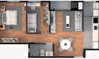 Imagem 4: APARTAMENTO com 2 dormitórios à venda por R$ 335.000,00 no bairro Santa Cândida - CURITIBA