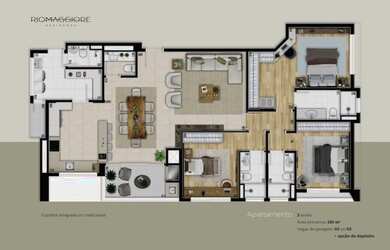 Imagem 2: APARTAMENTO com 3 dormitórios à venda por R$ 1.603.612,00 no bairro Alto da Rua XV - CURIT