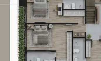 Imagem 4: Duplex para venda com 137 m² Privativos 3 suites e 2 vagas no Alto da Rua XV