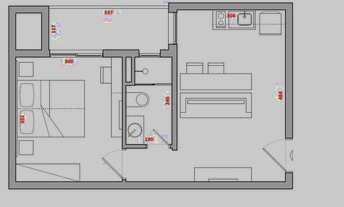 Imagem 4: Apartamento de um dormitório mobiliado impecável na Rua dos Andradas