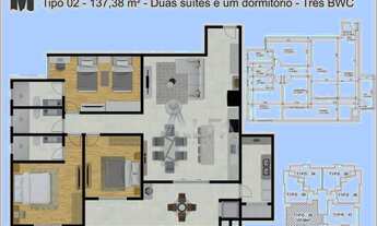 Imagem 2: Apartamento com 2 dormitórios à venda, 88 m² por R$ 465.000,00 - Gravatá - Navegantes/SC