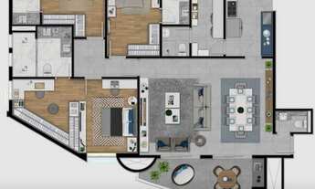 Imagem 2: COBERTURA com 3 dormitórios à venda por R$ 3.517.500,00 no bairro Campo Comprido - CURITIB