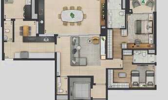 Imagem 7: Apartamento para venda tem 144 metros quadrados com 4 quartos em Cidade Jardim - São Paulo