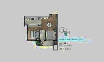 Imagem 7: APARTAMENTO com 2 dormitórios à venda por R$ 860.200,00 no bairro Mercês - CURITIBA / PR