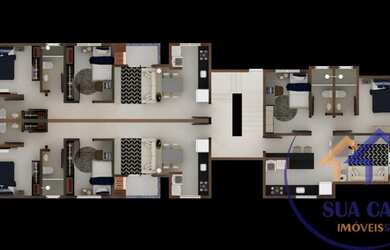 Imagem 7: Apartamento para venda com 55 metros quadrados com 2 quartos em Bela Vista - Palhoça - SC