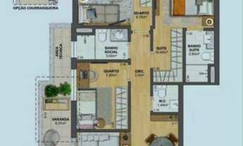 Imagem 1: Apartamento com 3 dormitórios à venda, 84 m² por R$ 975.400,00 - São Domingos - Niterói/RJ