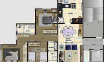 Imagem 3: MARAVILHOSO APARTAMENTO 03 QUARTOS NO BAIRRO RIO BRANCO