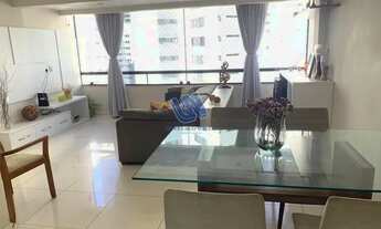 Imagem 4: Apartamento mobiliado nascente 3 quartos sendo 1 suíte para alugar na Pituba com 75m2