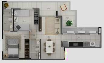 Imagem 6: Aptos. 2 Qtos - 63m² a 71m² - Ed. Palazzo Veneto - Bento Ferreira