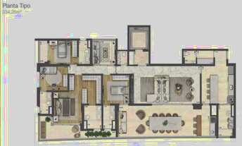 Imagem 2: Apartamento com 3 Suítes à venda, 234 m²