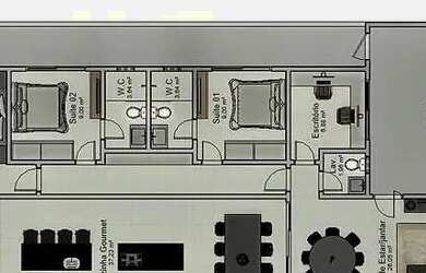 Imagem 3: Casa à venda em Paulínia, Jardim Planalto, com 3 suítes, com 192.23 m²