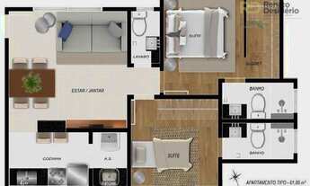Imagem 2: Apartamento com 2 dormitórios à venda, 61 m² por R$ 525.980,00 - Santa Efigênia - Belo Hor