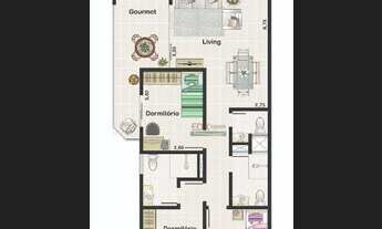 Imagem 7: Apartamento com 3 dormitórios à venda, 127 m² por R$ 800.000,00 - Centro - Ubatuba/SP
